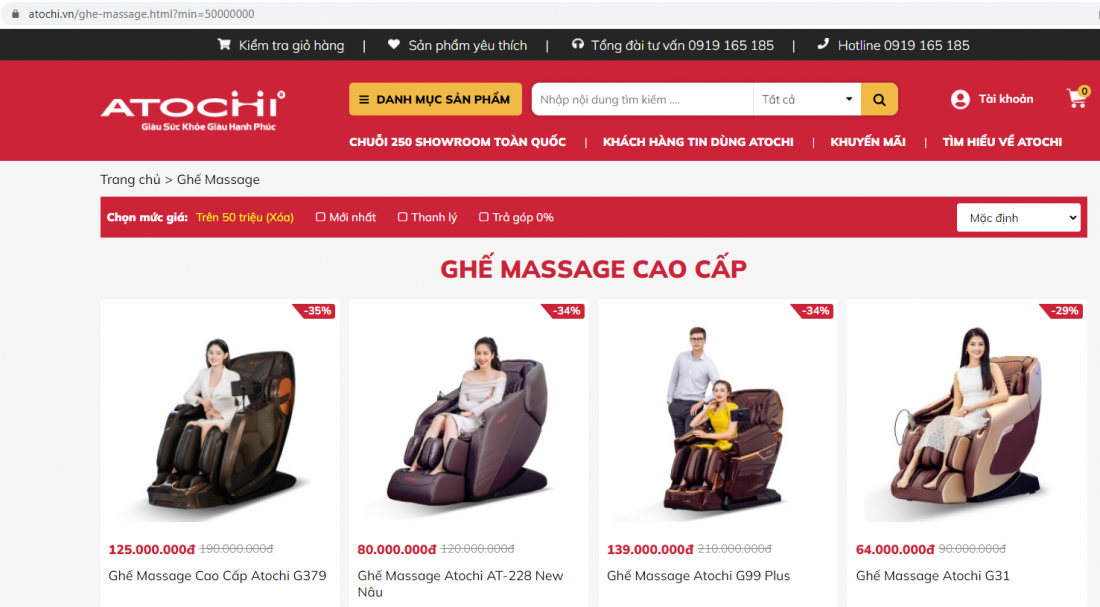 Loạn giá thị trường ghế massage, hóa đơn GTGT chỉ hơn chục triệu mà bán giá cả trăm triệu đồng