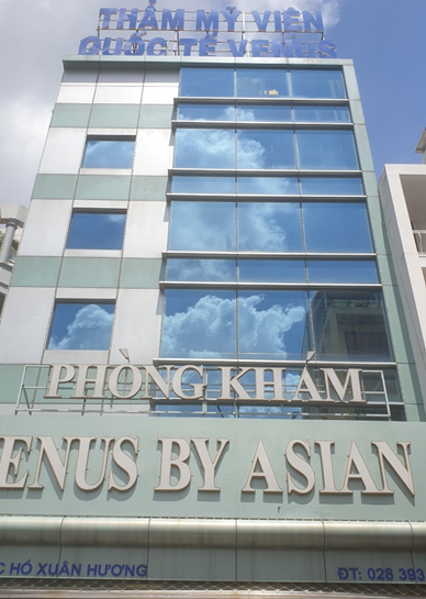 Thẩm mỹ Venus by Asian ở ngay trung tâm quận 3, TP HCM từng bị đóng cửa 9 tháng. Ảnh: Thanh tra Sở Y tế TP HCM