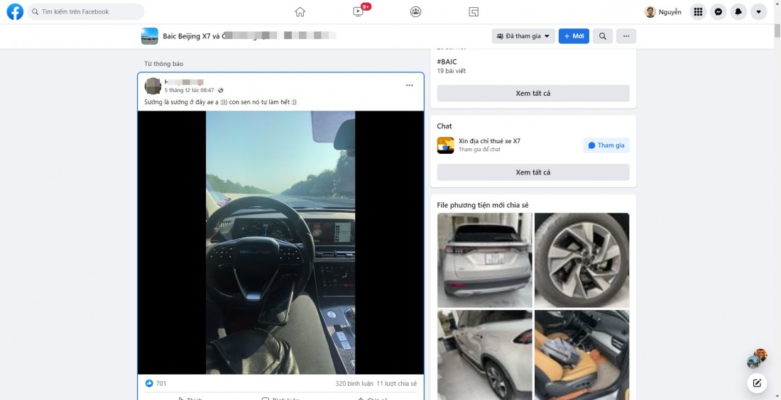Đoạn clip xuất hiện trên Facebook ghi lại cảnh một lái xe bỏ 2 tay ra khỏi vô lăng trong hơn 1 phút trên đường cao tốc.